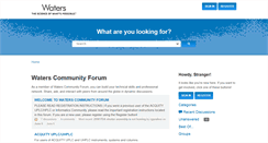 Desktop Screenshot of forums.waters.com